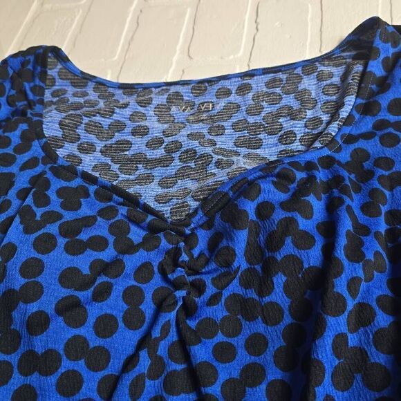 Ava & Viv Faux Wrap side tie Dress 3X - Picture 2 of 5